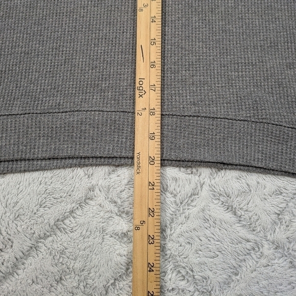 Rails Hoodie Women's S Gray Heather Murray Waffle Knit Thermal Pullover Crop - Picture 8 of 8